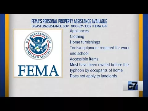 FEMA Personal Property Assistance Available