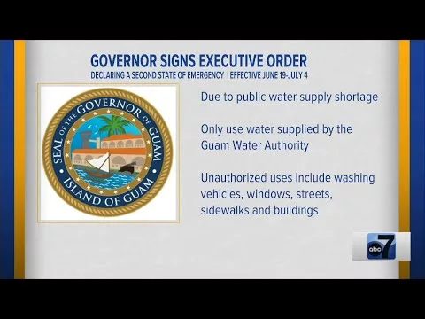 Governor Declares 2nd State of Emergency Due to Public Water Supply Shortage