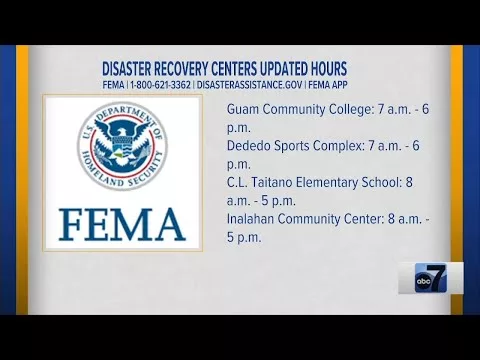 New Hours of Operation for FEMA’s Disaster Recovery Centers