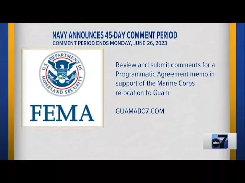 Deadline for Navy Comment Period on Support for Marine Corps Relocation to Guam Nears