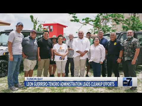 Leon Guerrero-Tenorio Administration Leads Cleanup Efforts at Tumon Bay