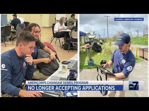 AmeriCorps Chainsaw Debris Program No Longer Accepting Applications