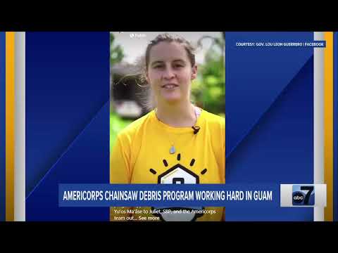 AmeriCorps Chainsaw Debris Program Working Hard in Guam