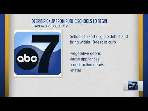 Debris Pickup from Public Schools to Start