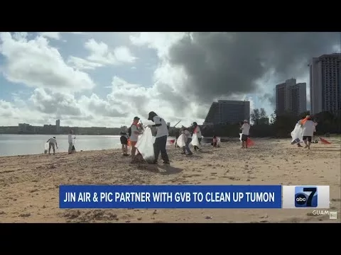 Jin Air, PIC Partner with Guam Visitors Bureau to Clean Up Tumon