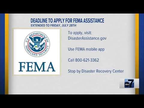 Deadline to Apply for FEMA Assistance Extended