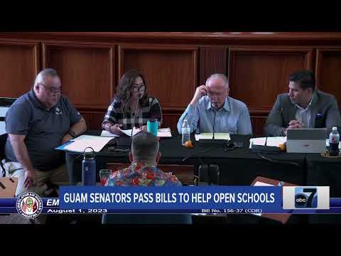 Guam Senators Pass Bills to Help Open Schools as Cleanup Continues