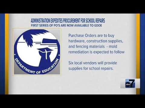 Administration Expedites Procurement for School Repairs