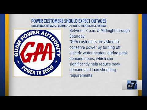 Guam Power Authority Notifies Customers of Rotating Outages