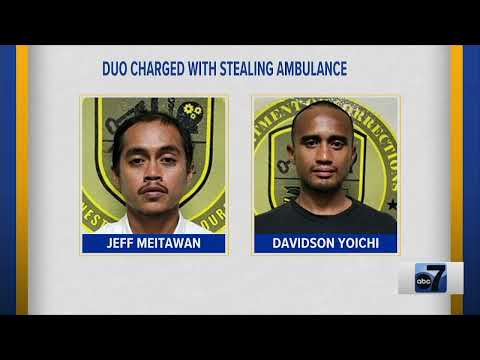 Duo Charged with Stealing Ambulance