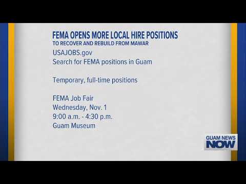 FEMA Opens More Local Hire Positions to Recover, Rebuilt from Mawar