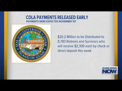 COLA Payments Released Early
