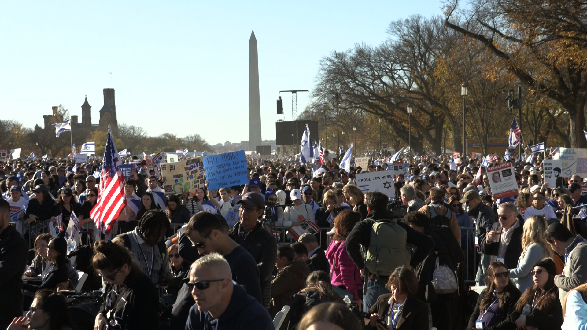 Thousands March for Israel on National Mall 