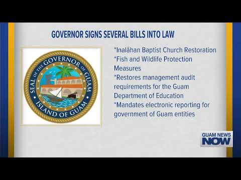 Governor Signs Additional Legislation into Law