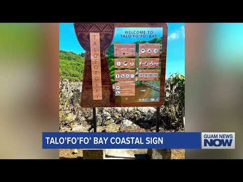 Second Coastal Sign Launched at Talo’fo’fo Bay