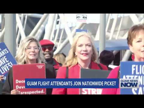 Guam Flight Attendants Join Nationwide Picket