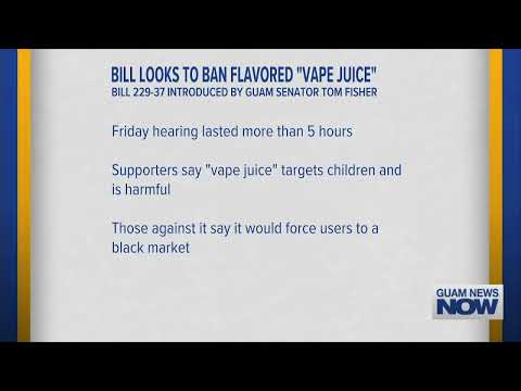 Bill Introduced by Guam Senator Looks to Ban Flavored ‘Vape Juice’