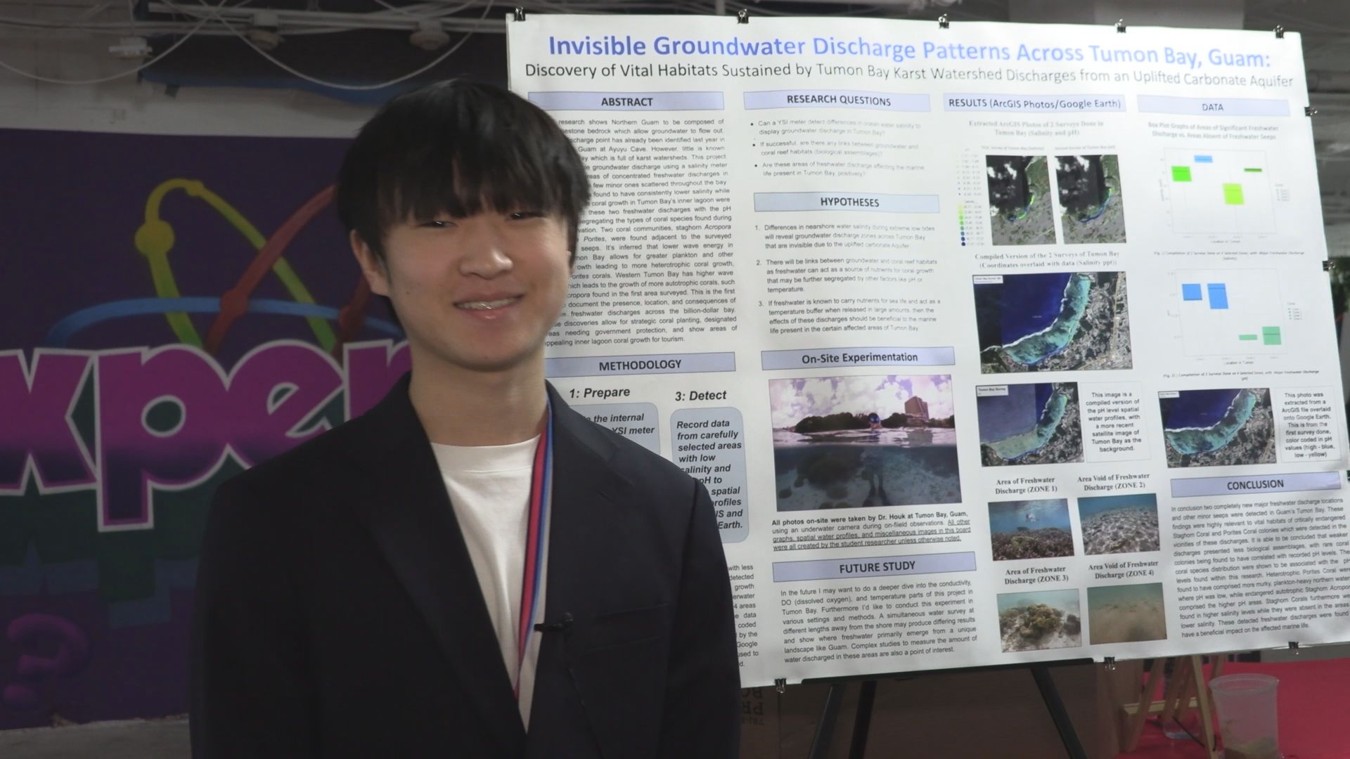 JFK High School Junior Highlights Tumon Bay Research at National STEM Festival in D.C.