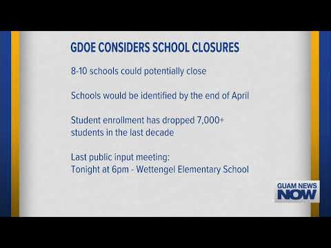 Guam Department of Education Considers School Closures