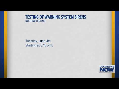 Routine Test of Warning System Sirens Set for June 4