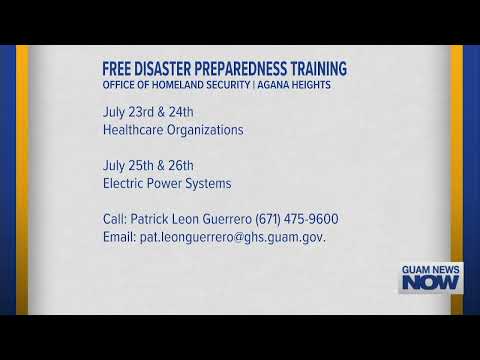 Guam Office of Homeland Security Offering Free Disaster Preparedness Training