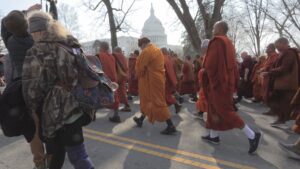 Inspired by ‘Walk for Peace’, People Welcome Texas Monks’ Journey to D.C.