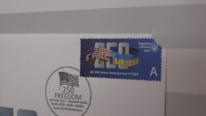 Ukraine’s Postal Service Creates Stamps Honoring America’s 250th Anniversary of Independence 2 Ukraine’s Postal Service Creates Stamps Honoring America’s 250th Anniversary of Independence